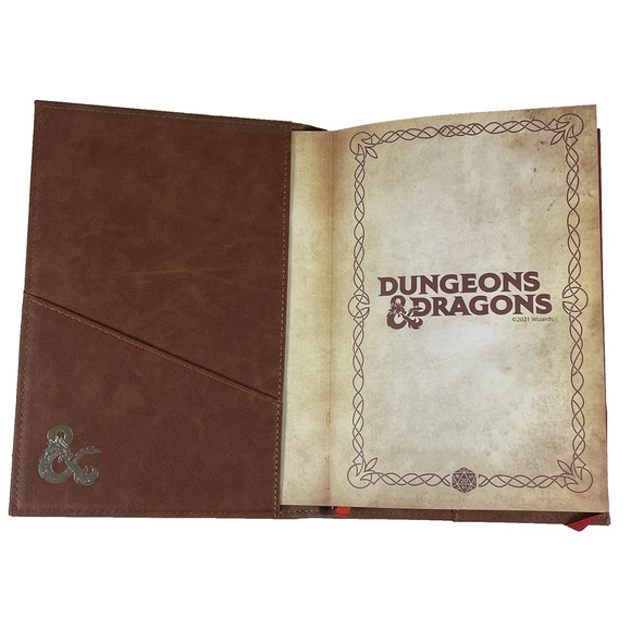 Dungeons & Dragons Embossed Brown Faux Leather Journal Book Cover Official D&D - Picture 7 of 9